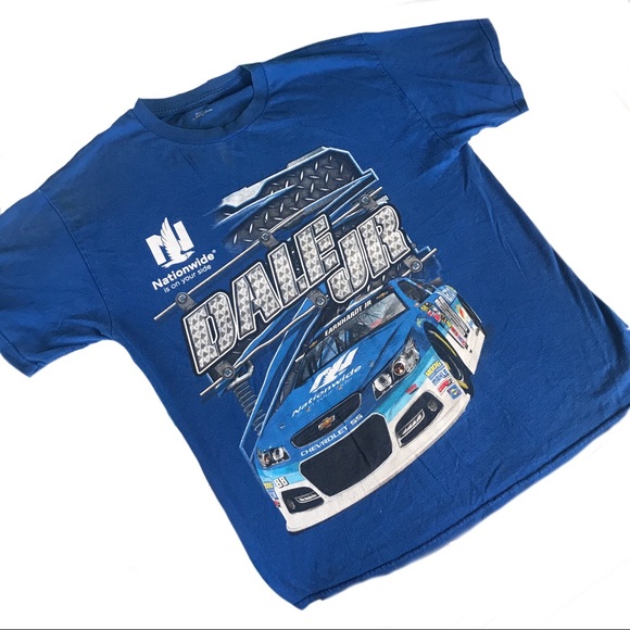 Mens Nascar Blue Dale Earnhardt Jr Tee 